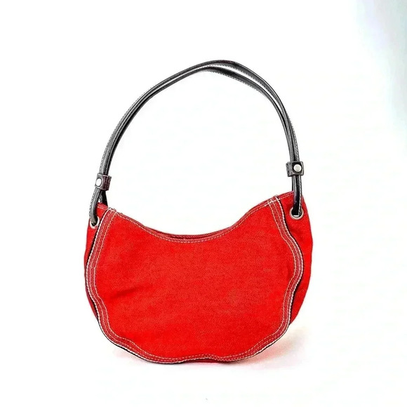 Vintage Y2k 90s Tommy Hilfiger Denim Canvas Mini Bag Purse - Picture 3 of 5